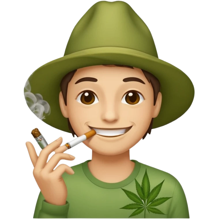 Smoking weed emoji