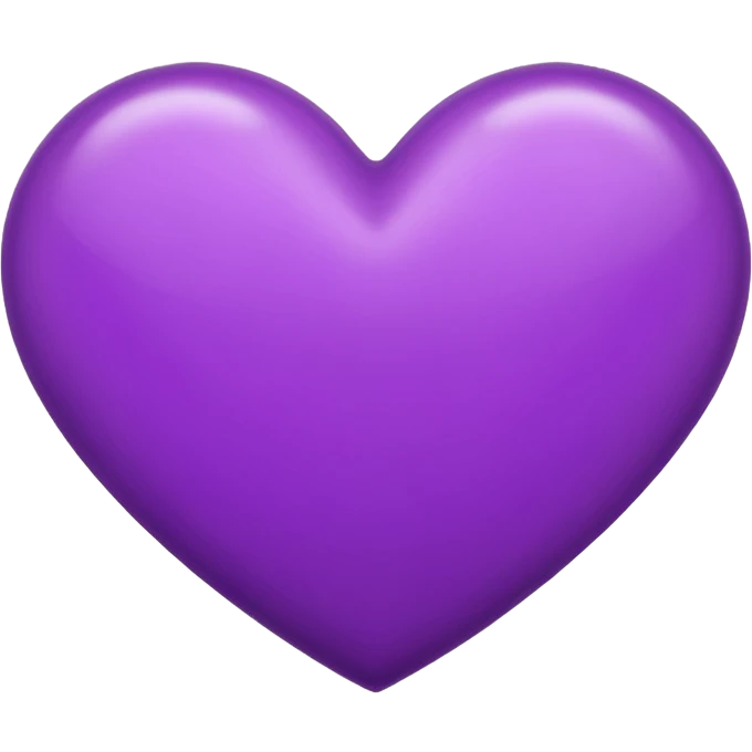 IOS's love letter emoji but with a purple heart instead of a red heart, closed emoji