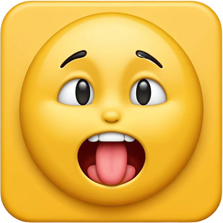 emoji face chocking itself with tounge out emoji