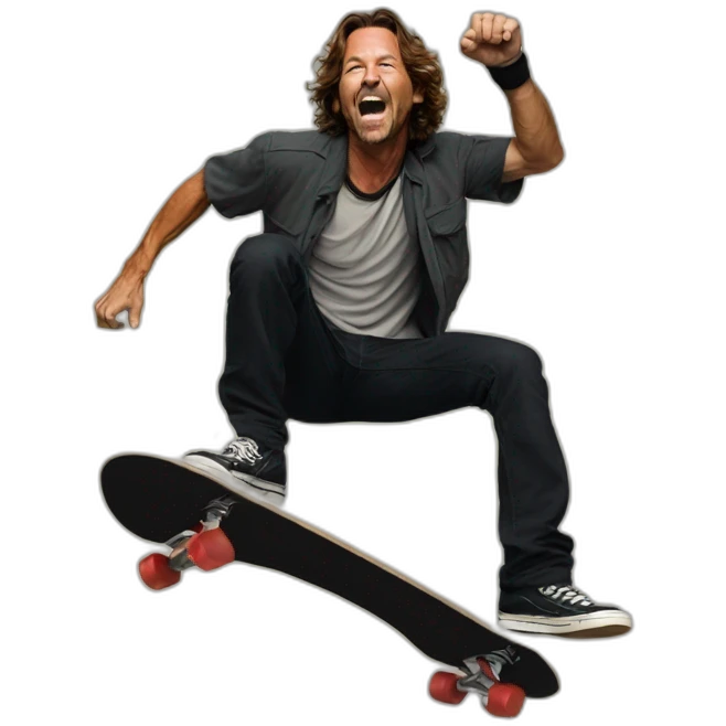 Eddie vedder kickflip emoji