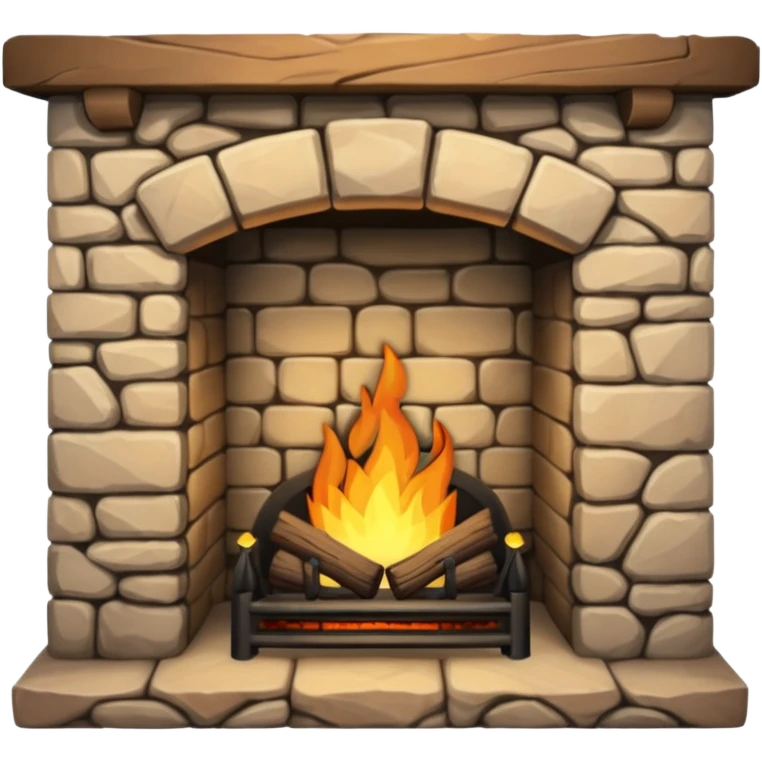Stone Cottage Fireplace emoji
