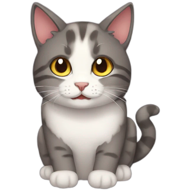 cat anime style emoji