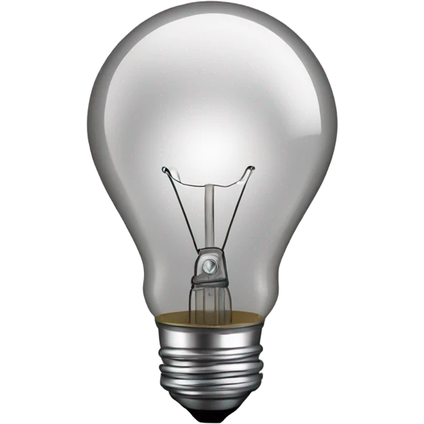a lightbulb representing an idea emoji