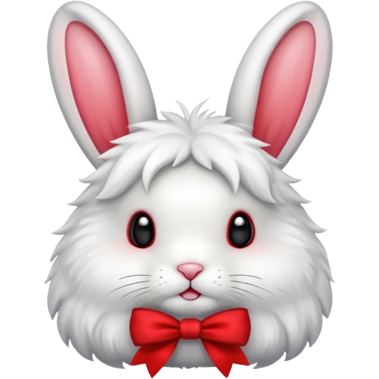 Bunny with a bow on it’s ear emoji
