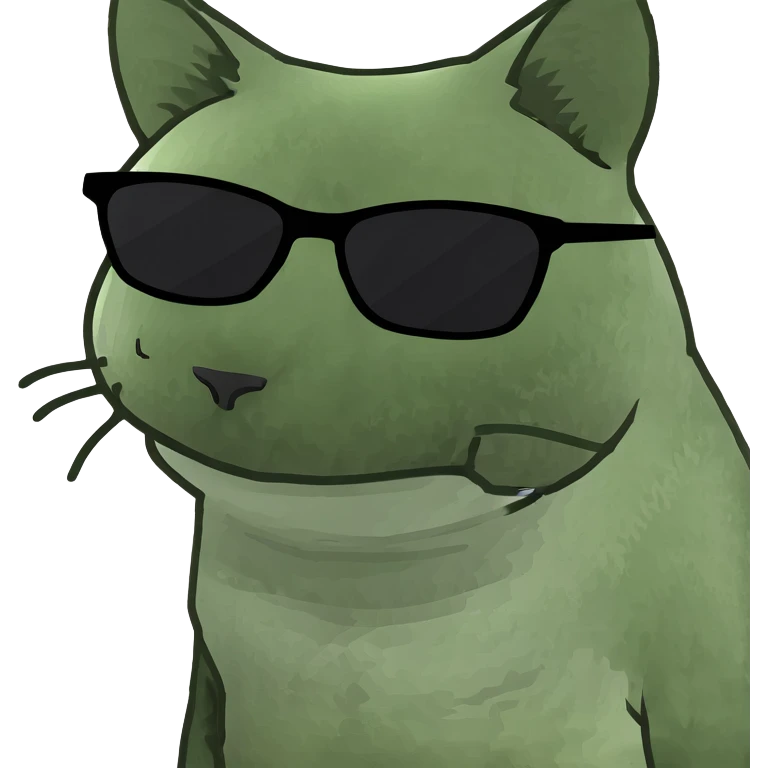 Cat with sunglasses emoji