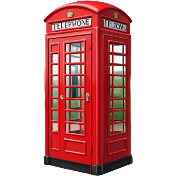 London telephone box emoji