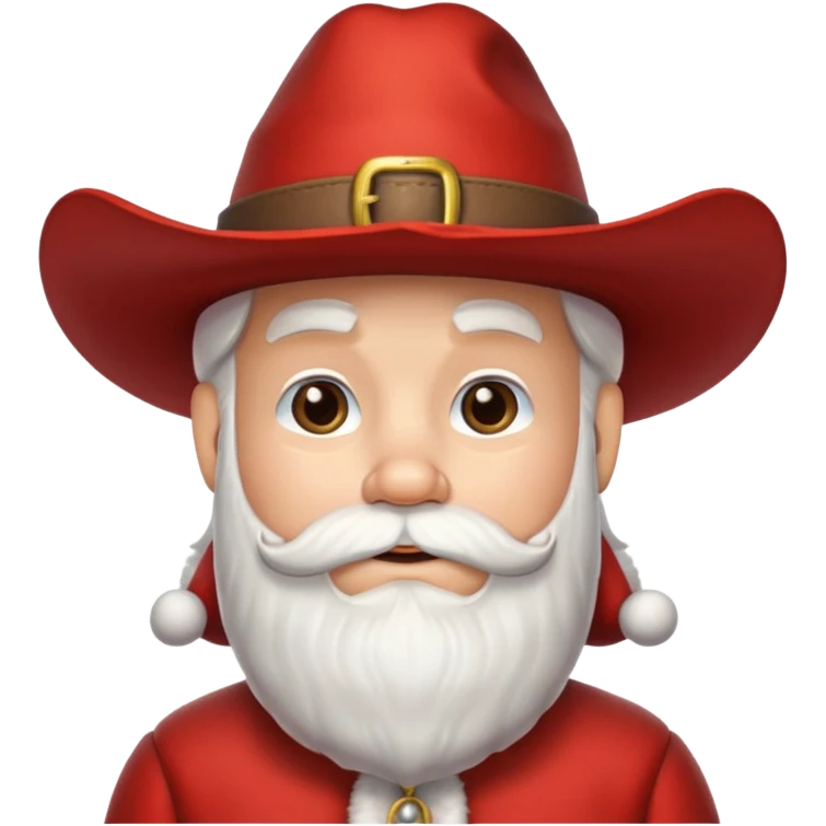 santa with a cowboy hat emoji