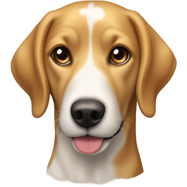 Half golden retriever half beagle emoji