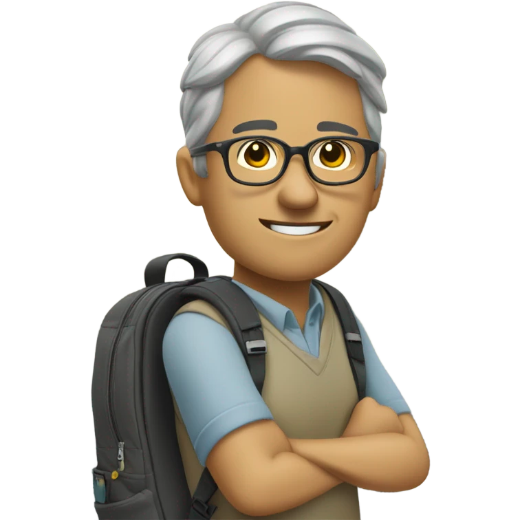 Teacher hitchhiking  emoji