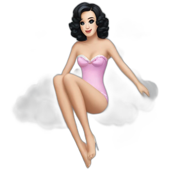 katy perry laying on a cloud california gurls emoji
