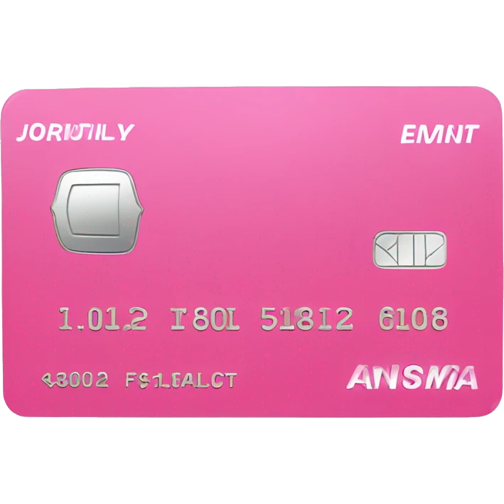 Pink debit card  emoji