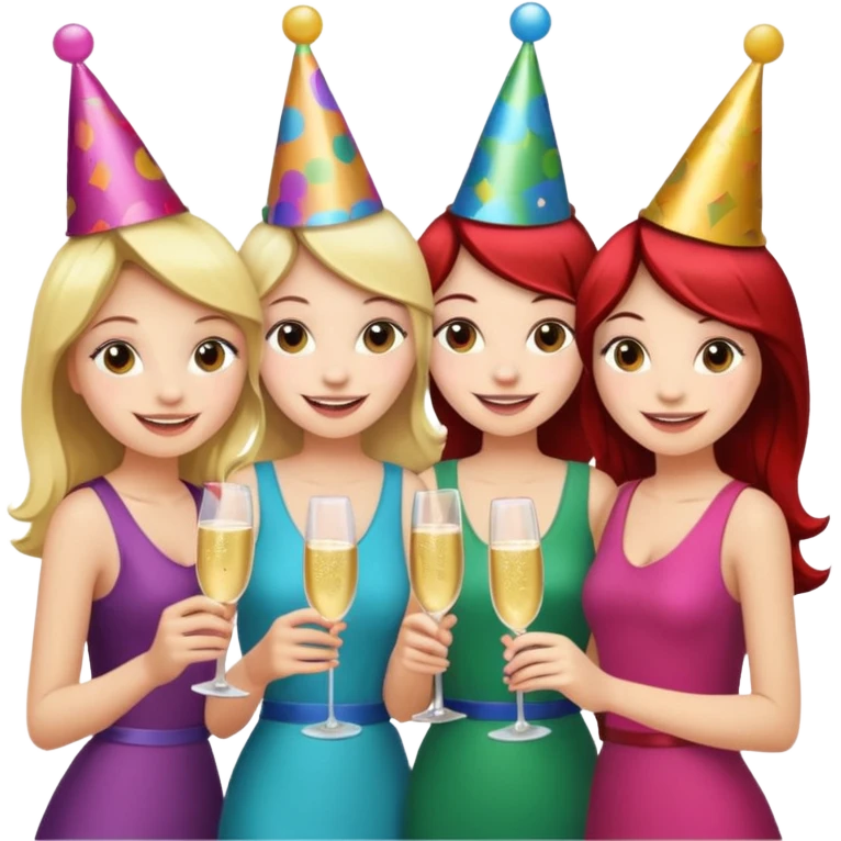 Group of 5 girls emoji emoji