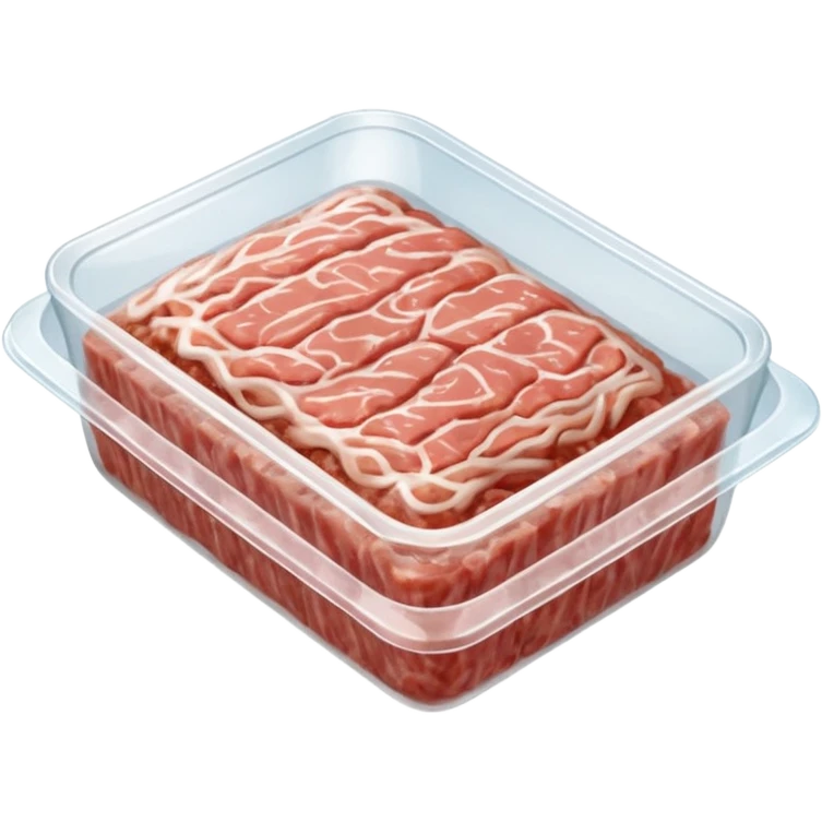 minced pork in a plastic package emoji