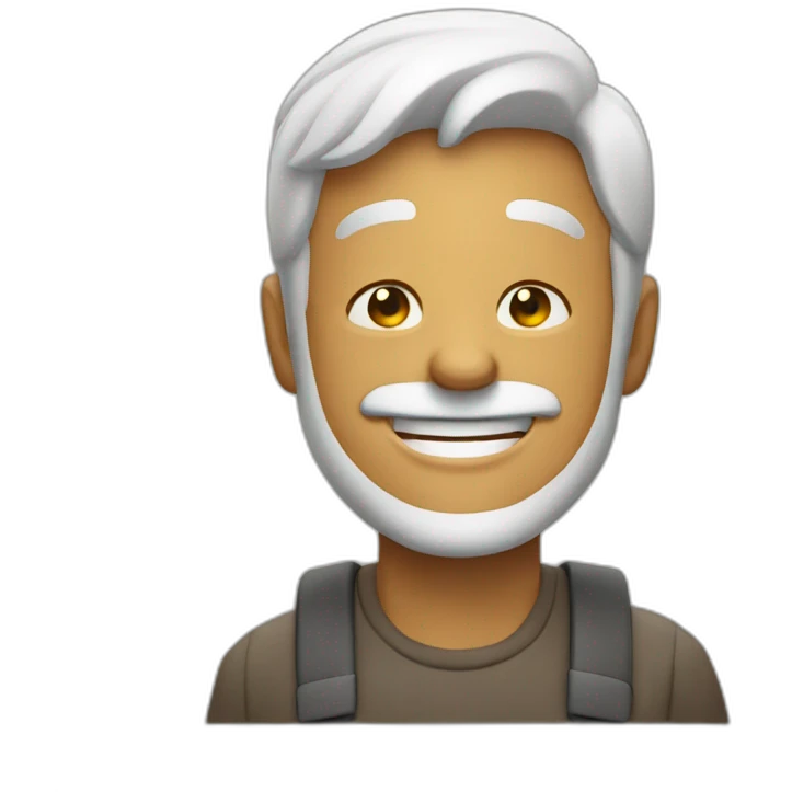 A happy Man who shows like emoji