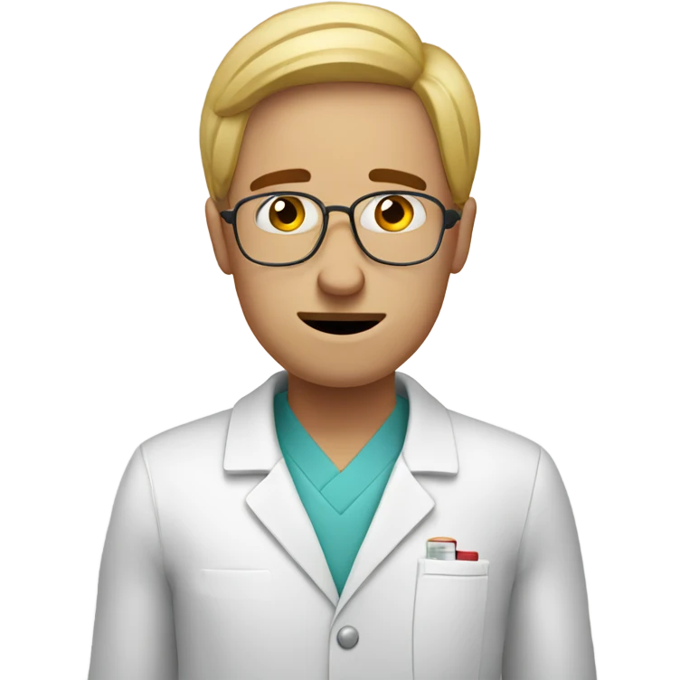 Stressed out pharmacist emoji