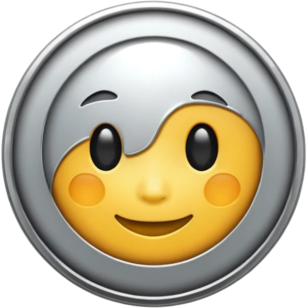 Silver coin emoji
