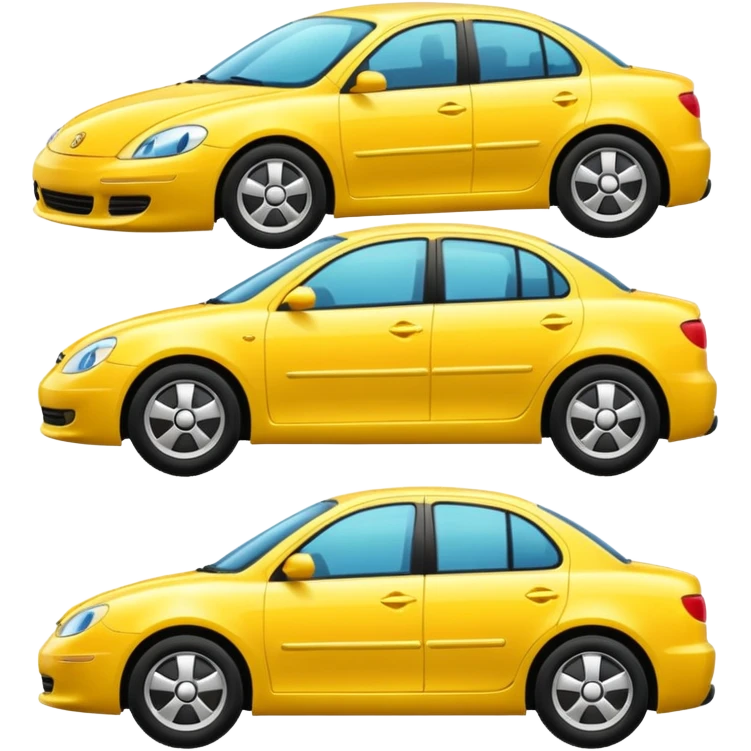 Big yellow car emoji