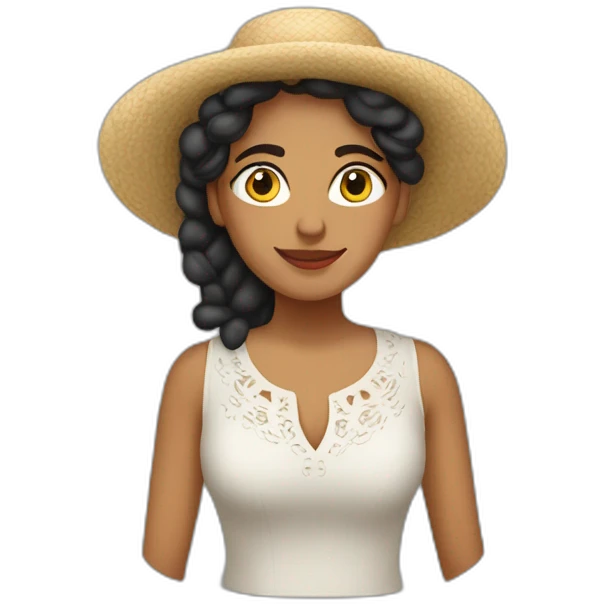 Mujer española guapa naturalista emoji
