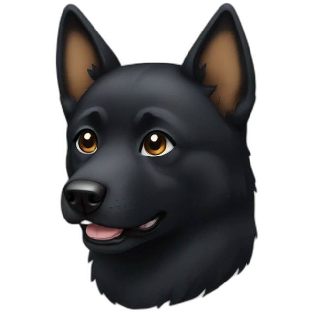 black inu emoji