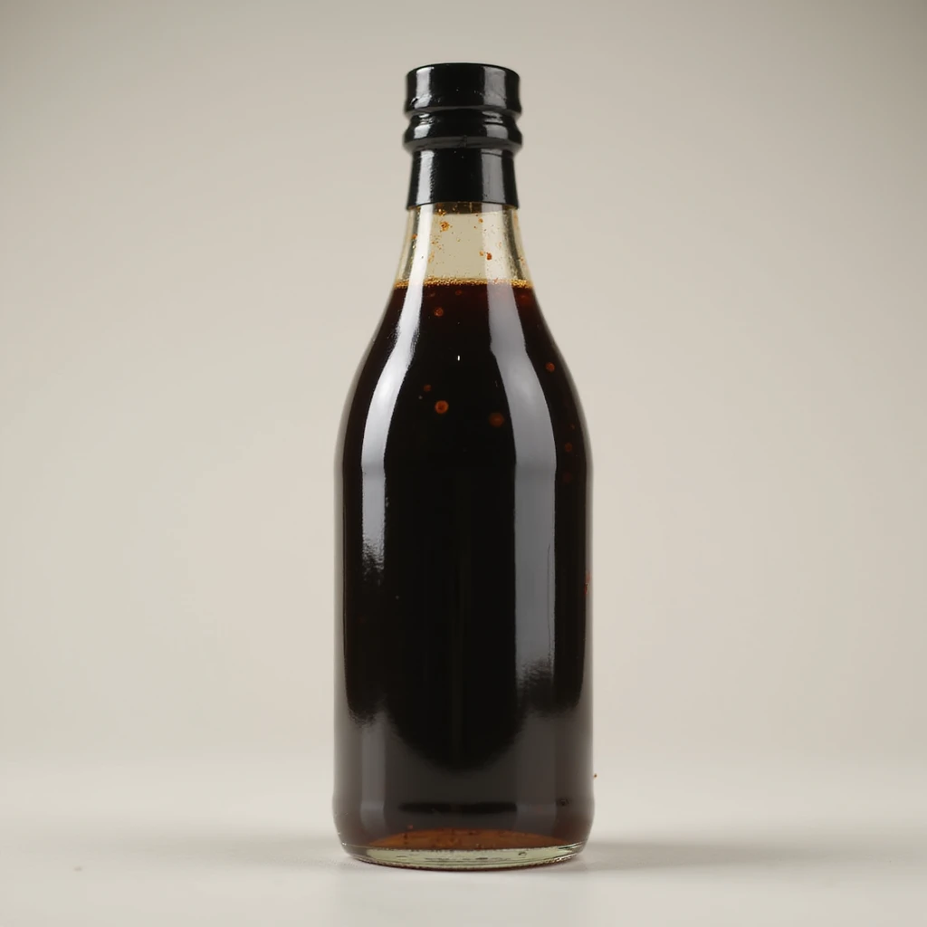 a bottle of soy sauce, realistic style emoji