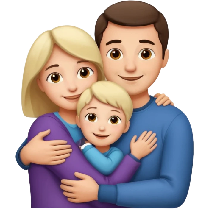 abrazar a mi papa mama emoji