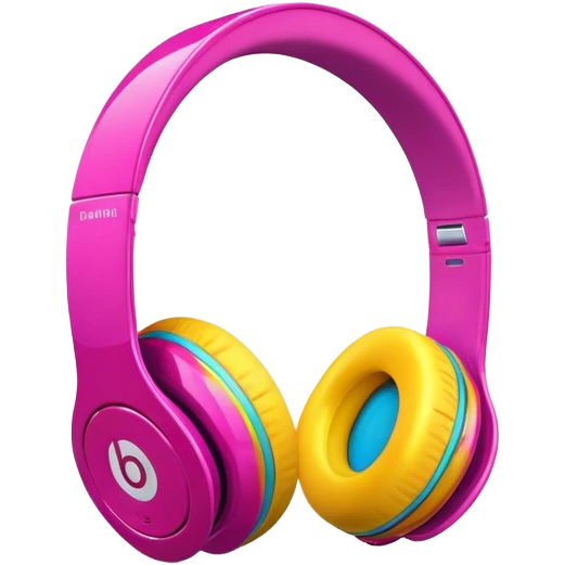colorful Beats headphones emoji