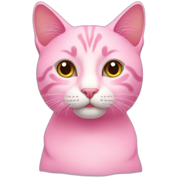 Cat pink emoji