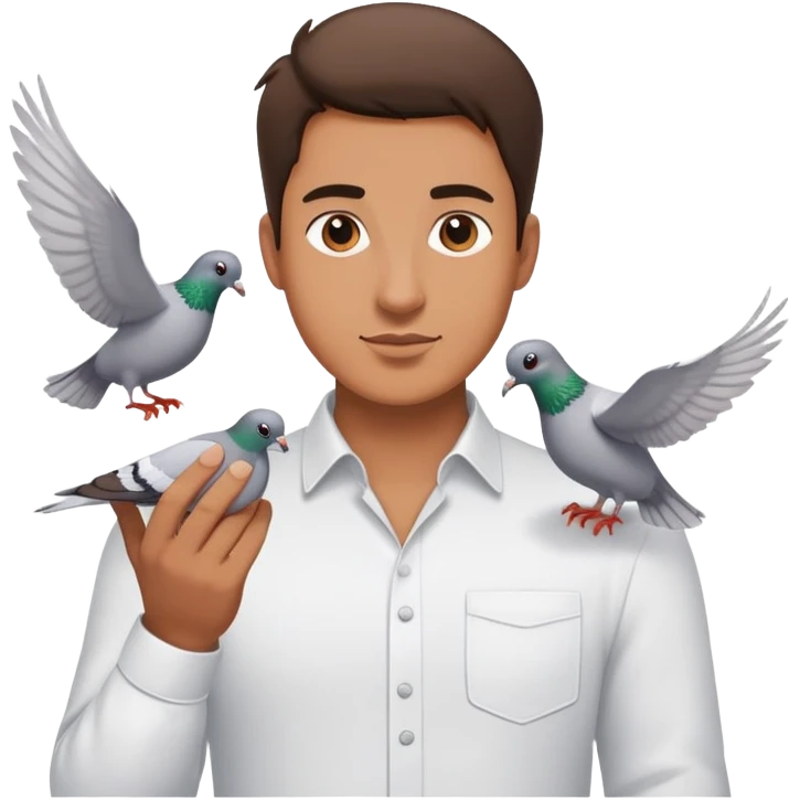 man sending a pigeon  emoji