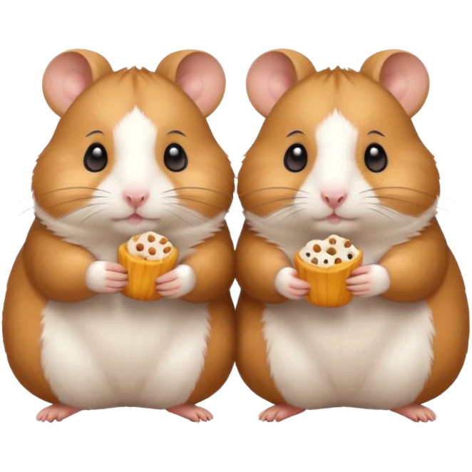 hamsters with snack emoji