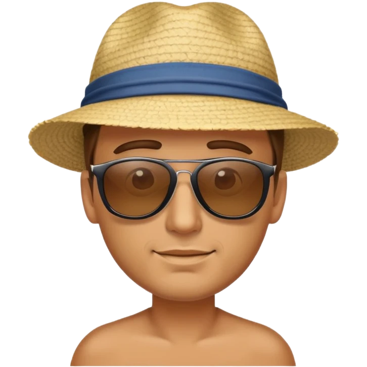 Mann sonne strand emoji