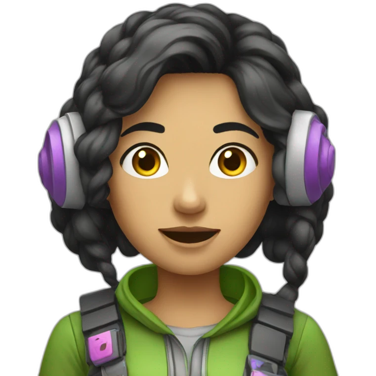 Mujer gamer emoji