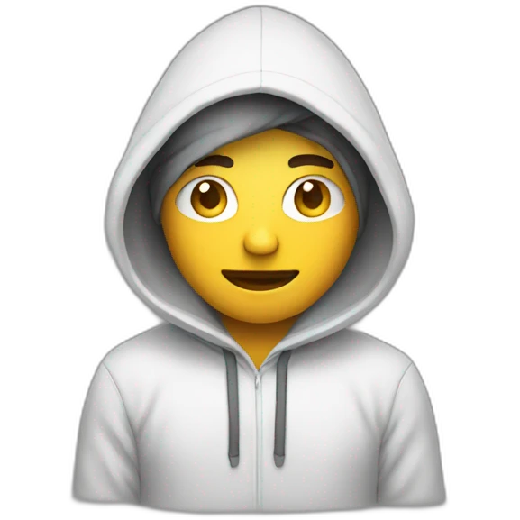 emoji  programmer with four hands in hoodie emoji