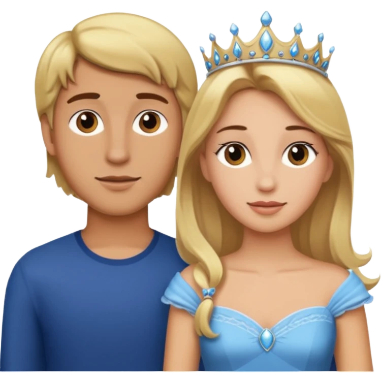 Blonde Passenger princess with boyfriend with brown hair emoji