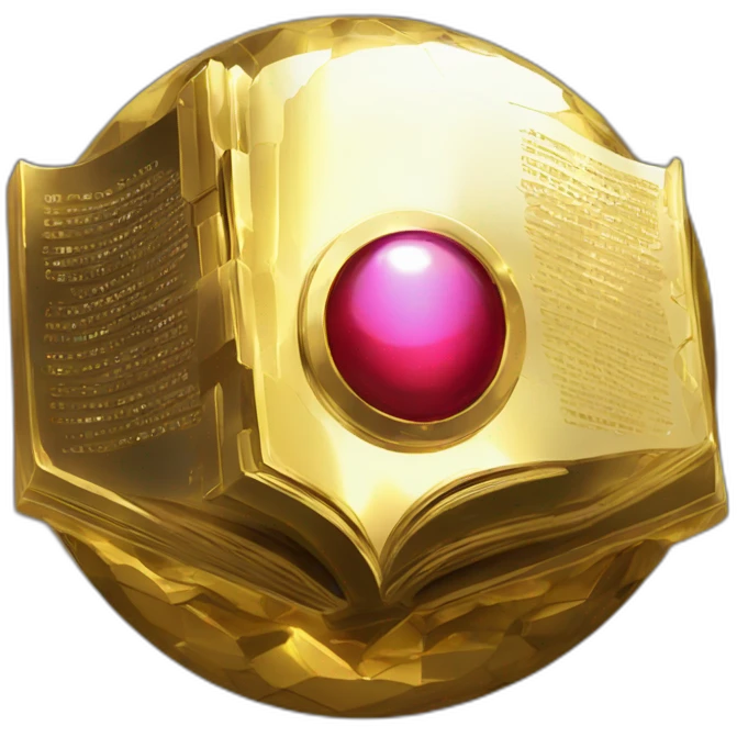 Pixel Legendary Book Cyberpunk Pokemon Pokeball Gold Shiny Glow emoji