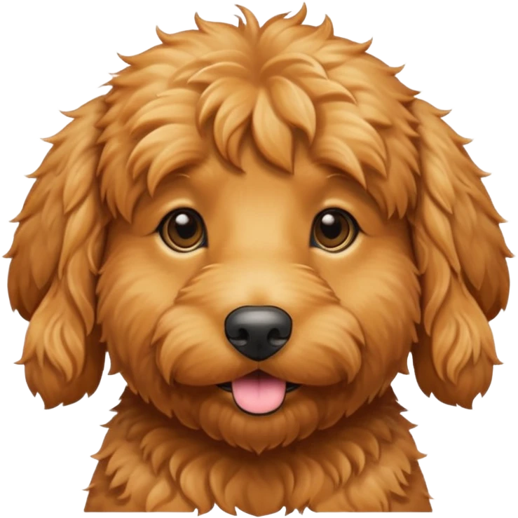 Ginger golden doodle  emoji