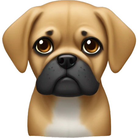 Pugalier with “thank you” sign emoji