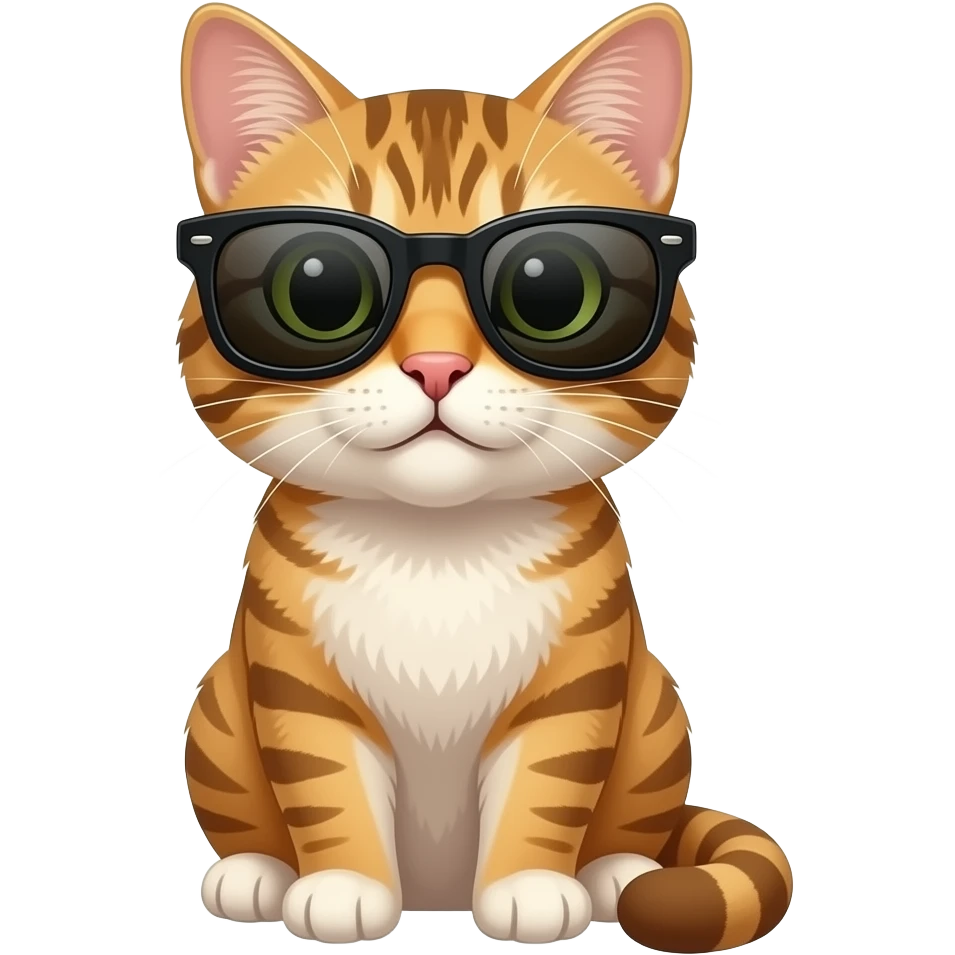 Cat wearing sunglasses emoji