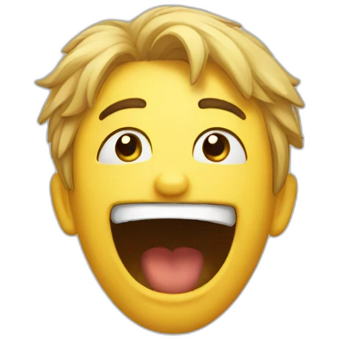 desperate but happy emoji