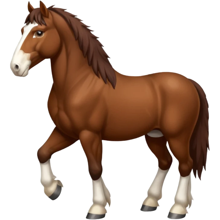 Realistic Clydesdale  emoji