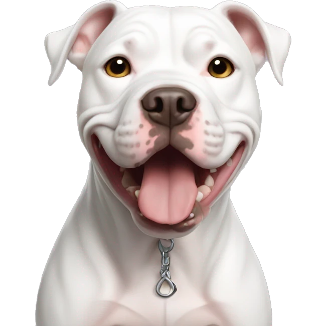 White pitbull emoji
