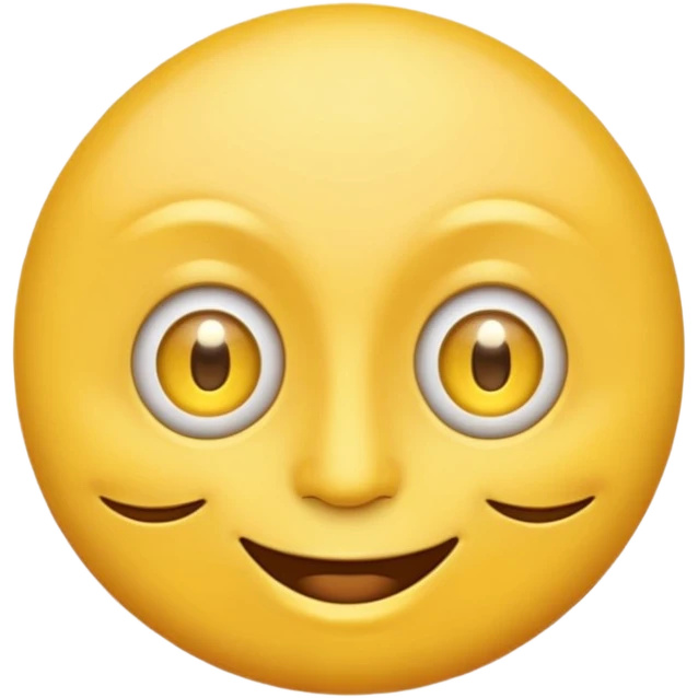 Emoji face with a third eye in it's forehead emoji