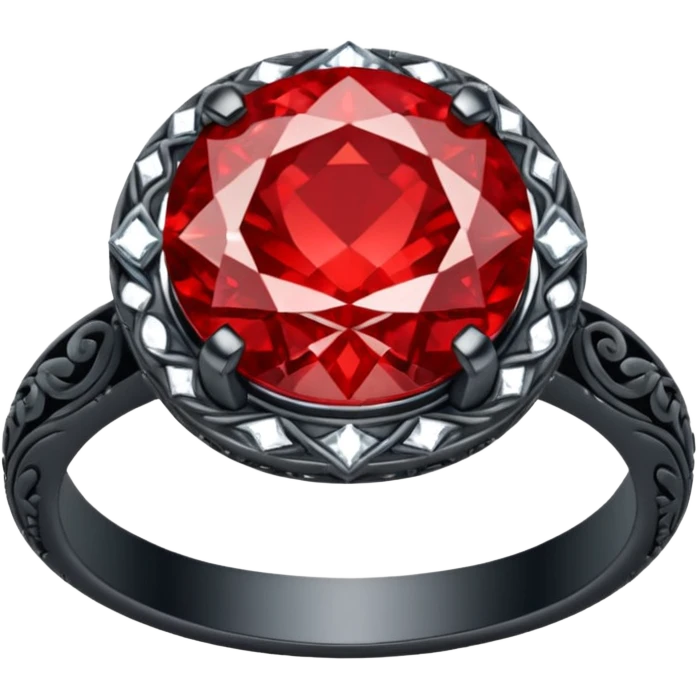 red ring marry red diamond emoji