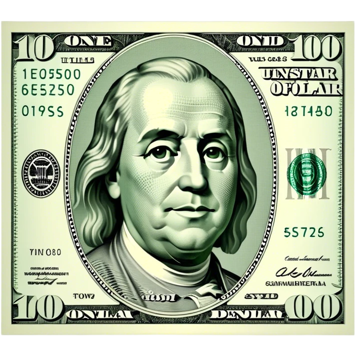 a 1000$ bill emoji