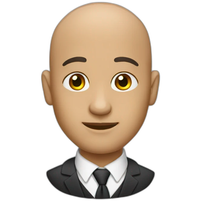 bald notary emoji
