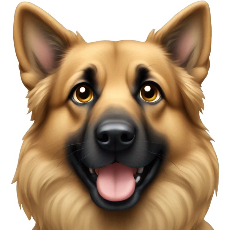German shephard long hair emoji