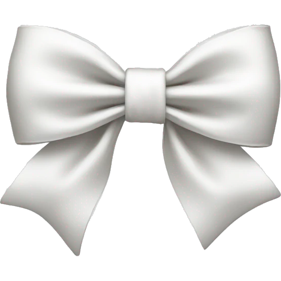 white bow emoji