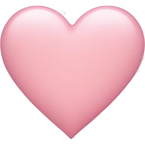 Light pink heart emoji