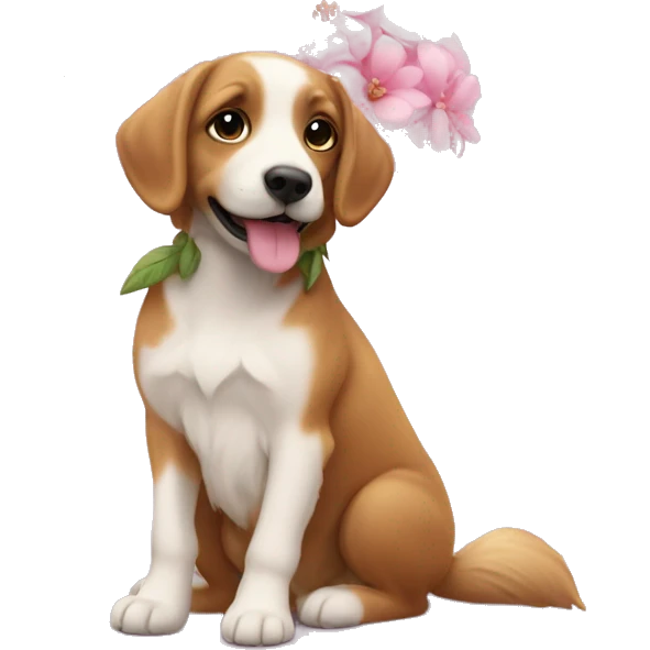 🌸🌷🐶🤍 emoji