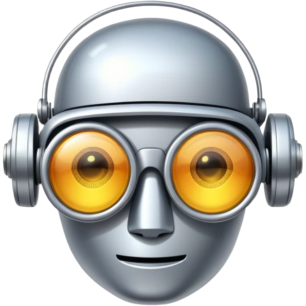 Robot glasses emoji