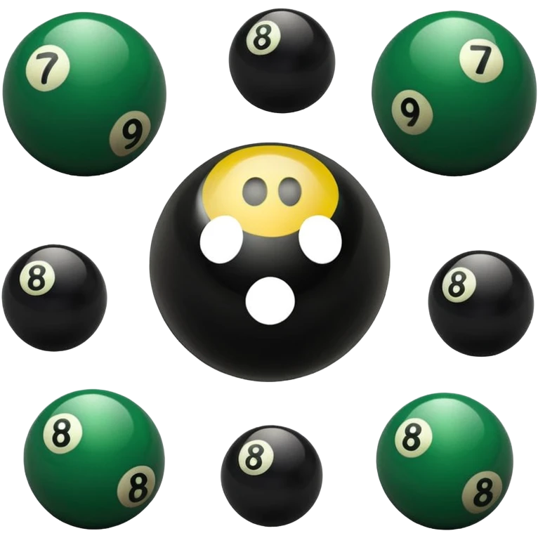 Panther print lucky nine ball emoji